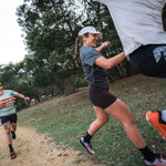 Womens Grey Running Short Sleeve Top