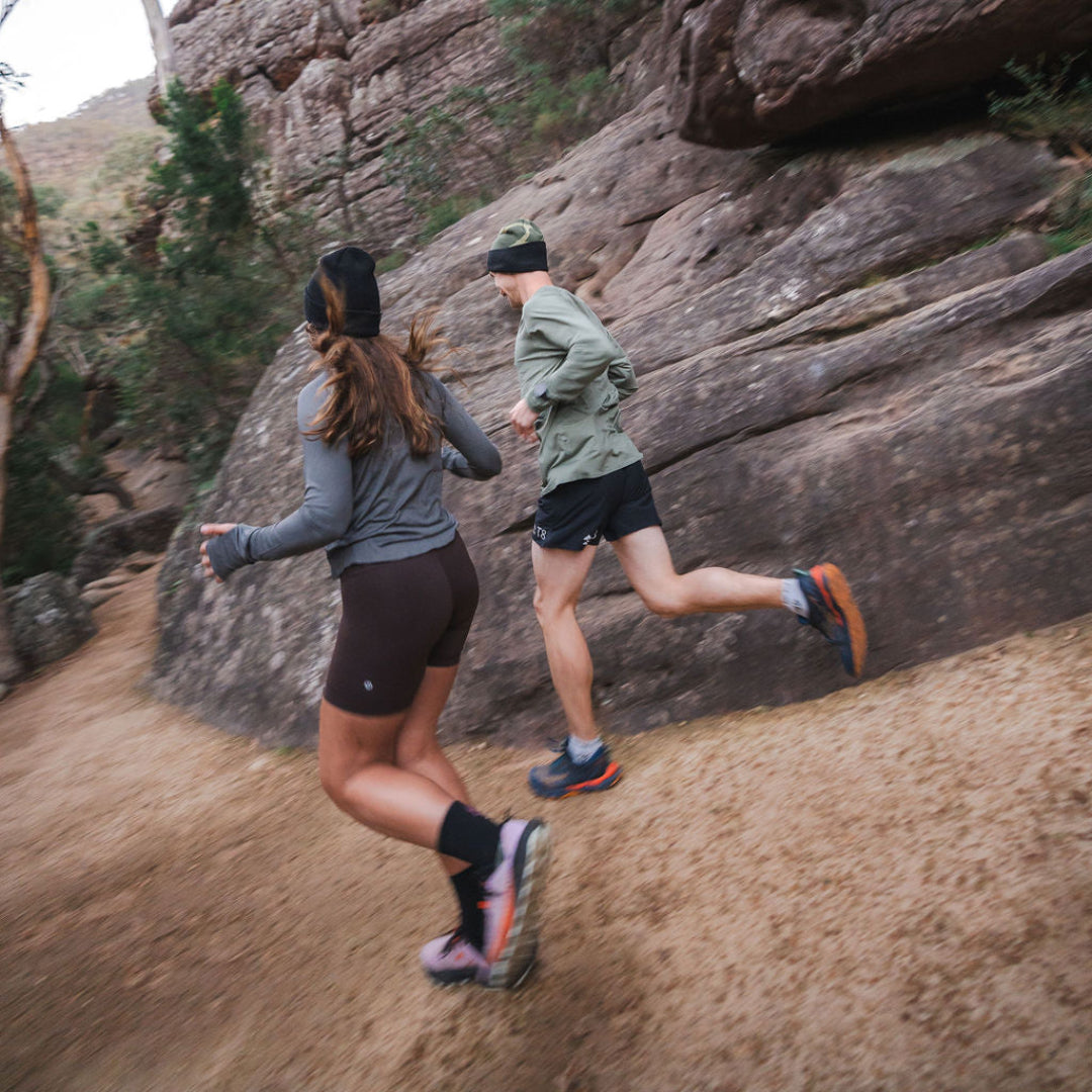 Womens Grey Running Long Sleeve Top