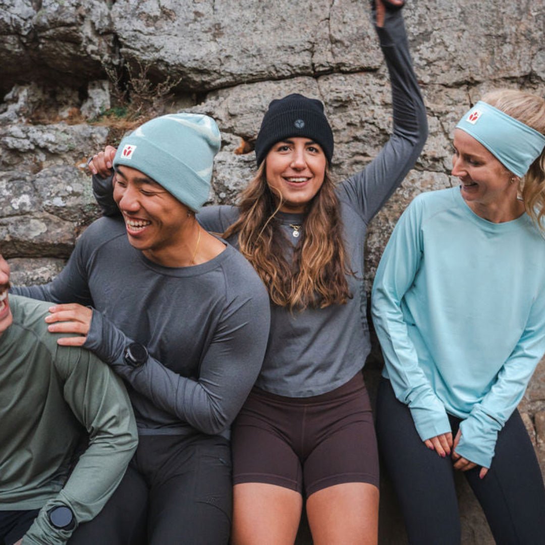 Womens Grey Running Long Sleeve Top