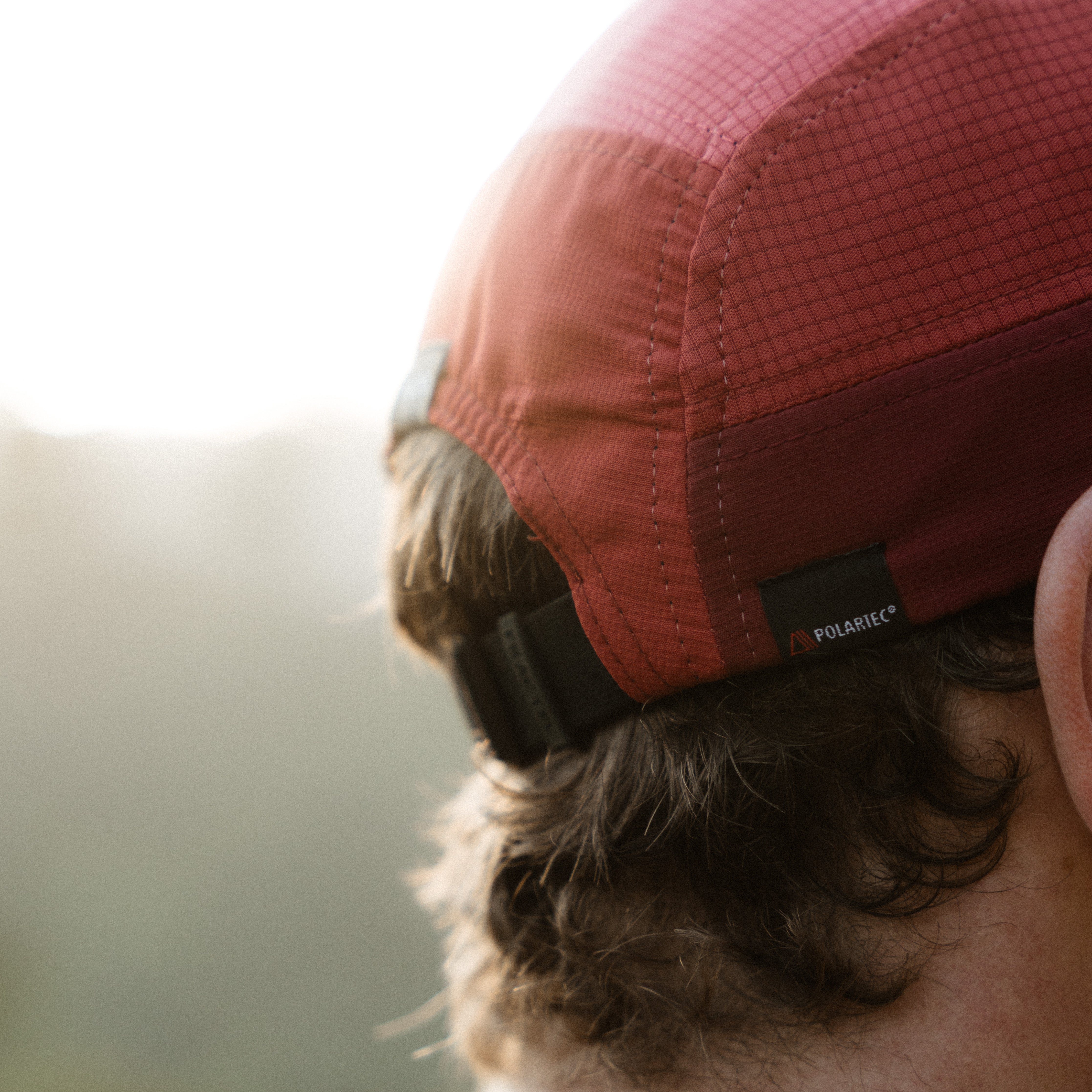 Red Running Cap M-Series on Model