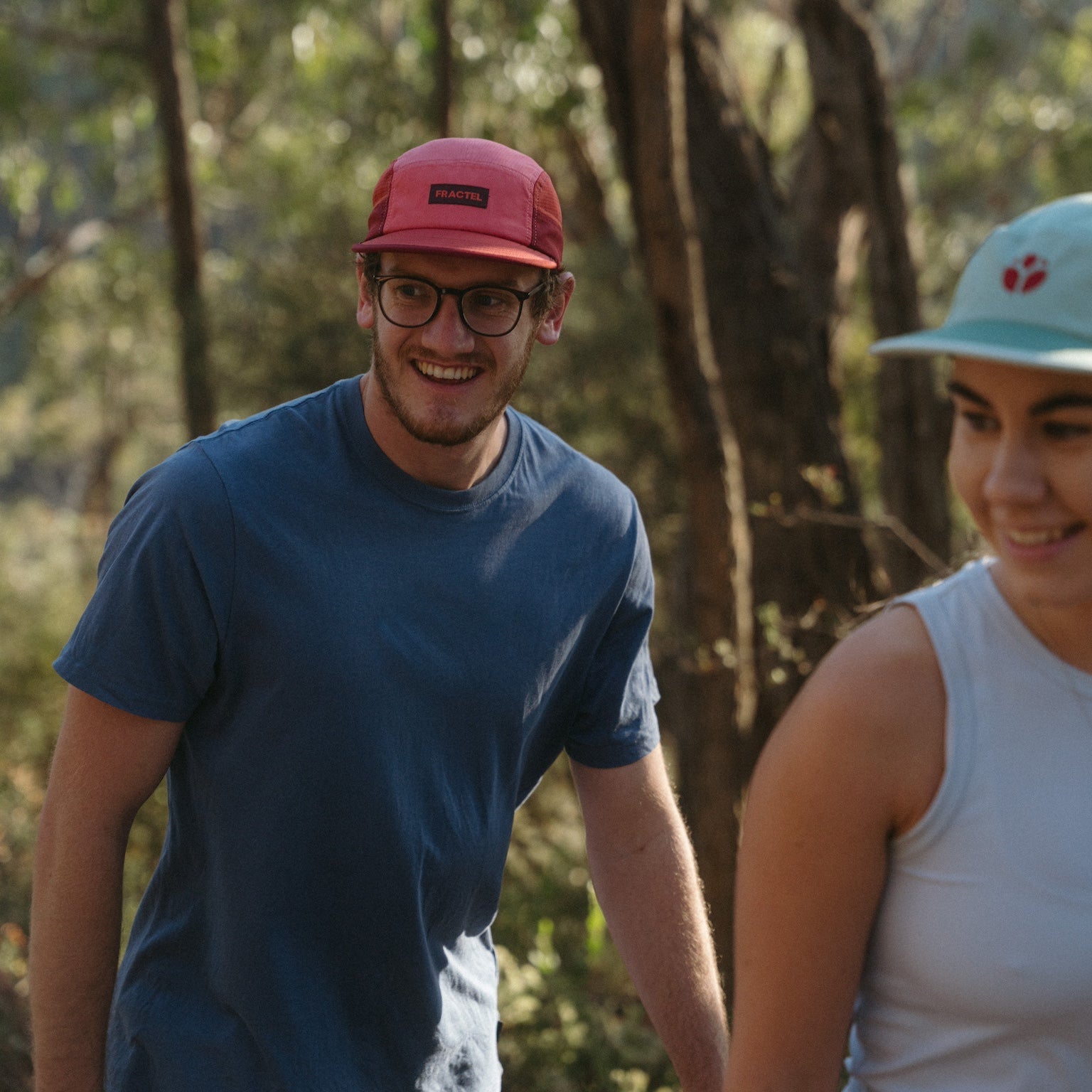 Red Running Cap M-Series on Model