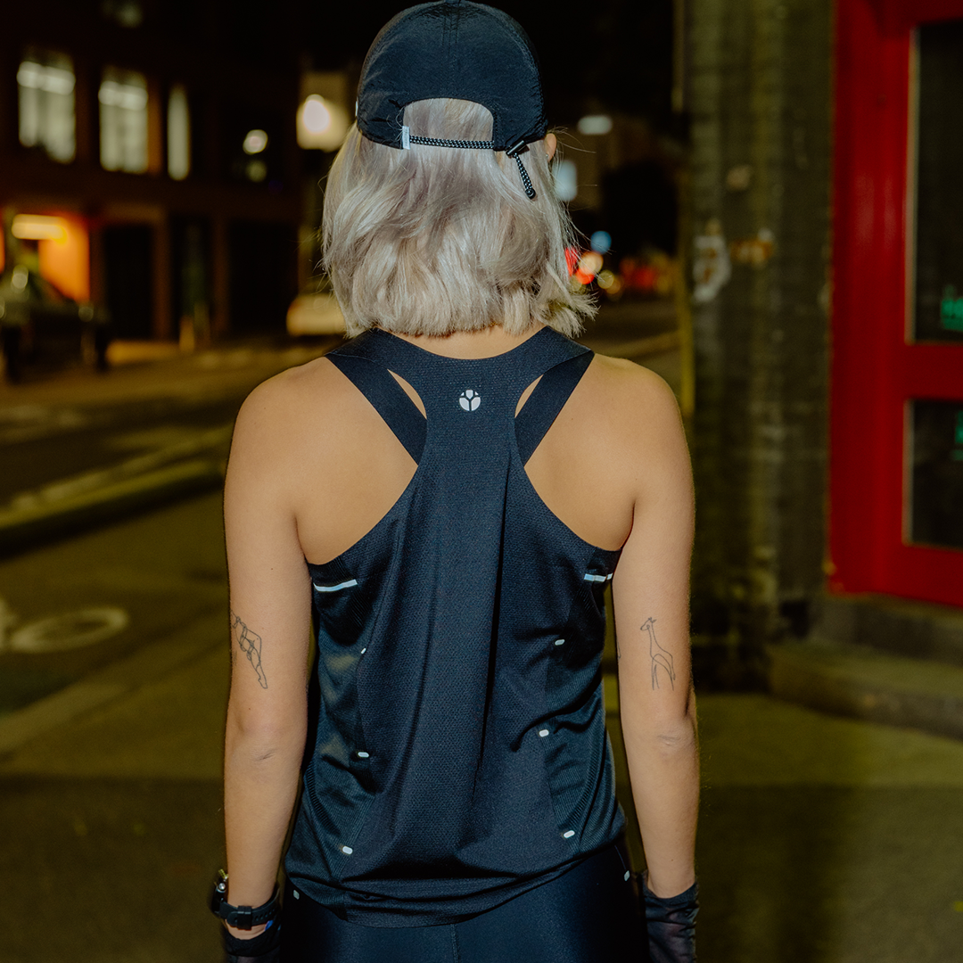 Women's V-BLACK Race Singlet