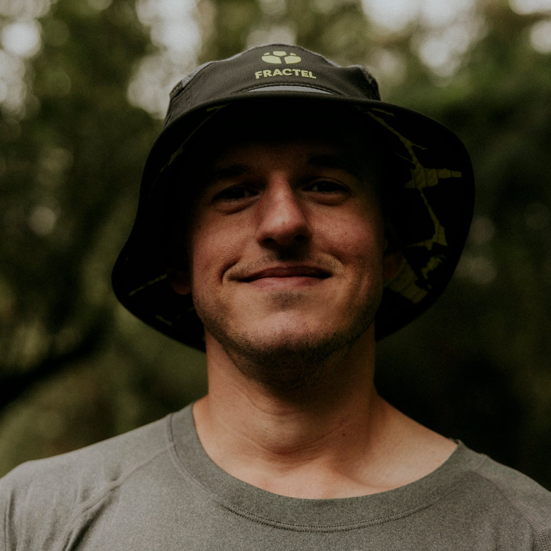 B-Series Grey Bucket Running Hat