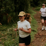 E-Series Beige Running Cap High Ponytail
