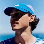 R-Series Performance Running Cap in Blue on Model