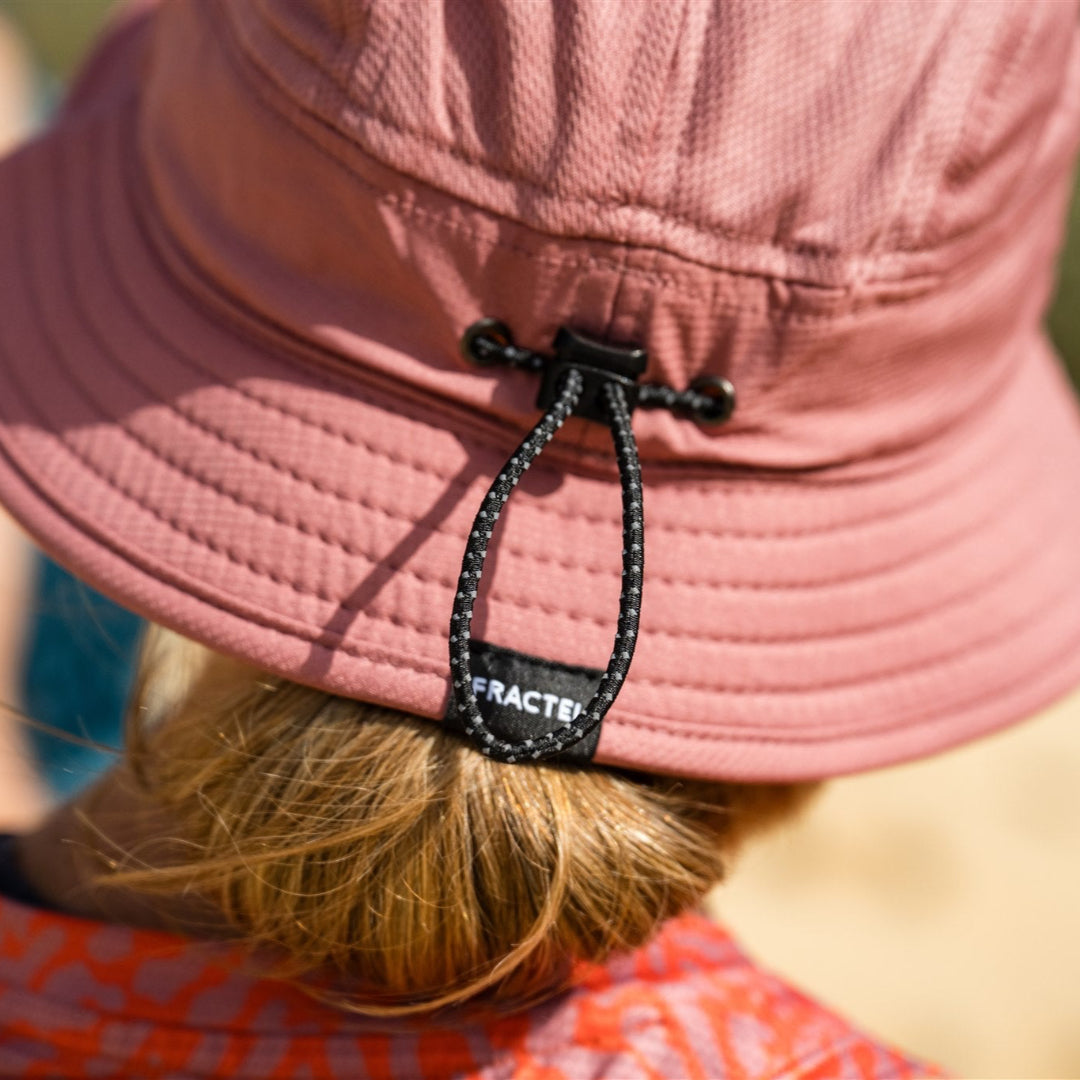 Pink Running Bucket Hat on Model