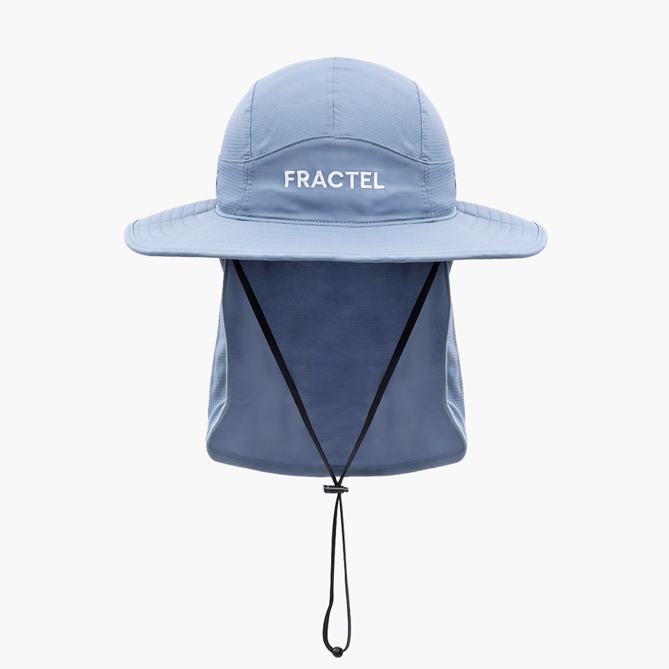 A-SEABLUE Adventure Hat, front view with cape