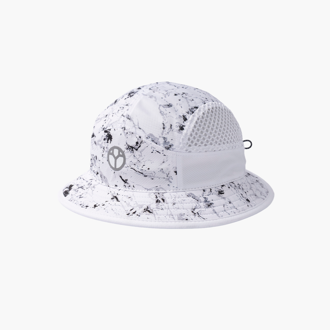 B-WHITE MARBLE Bucket Hat