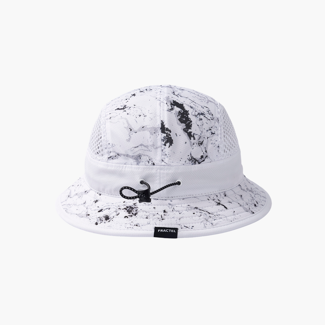 B-WHITE MARBLE Bucket Hat