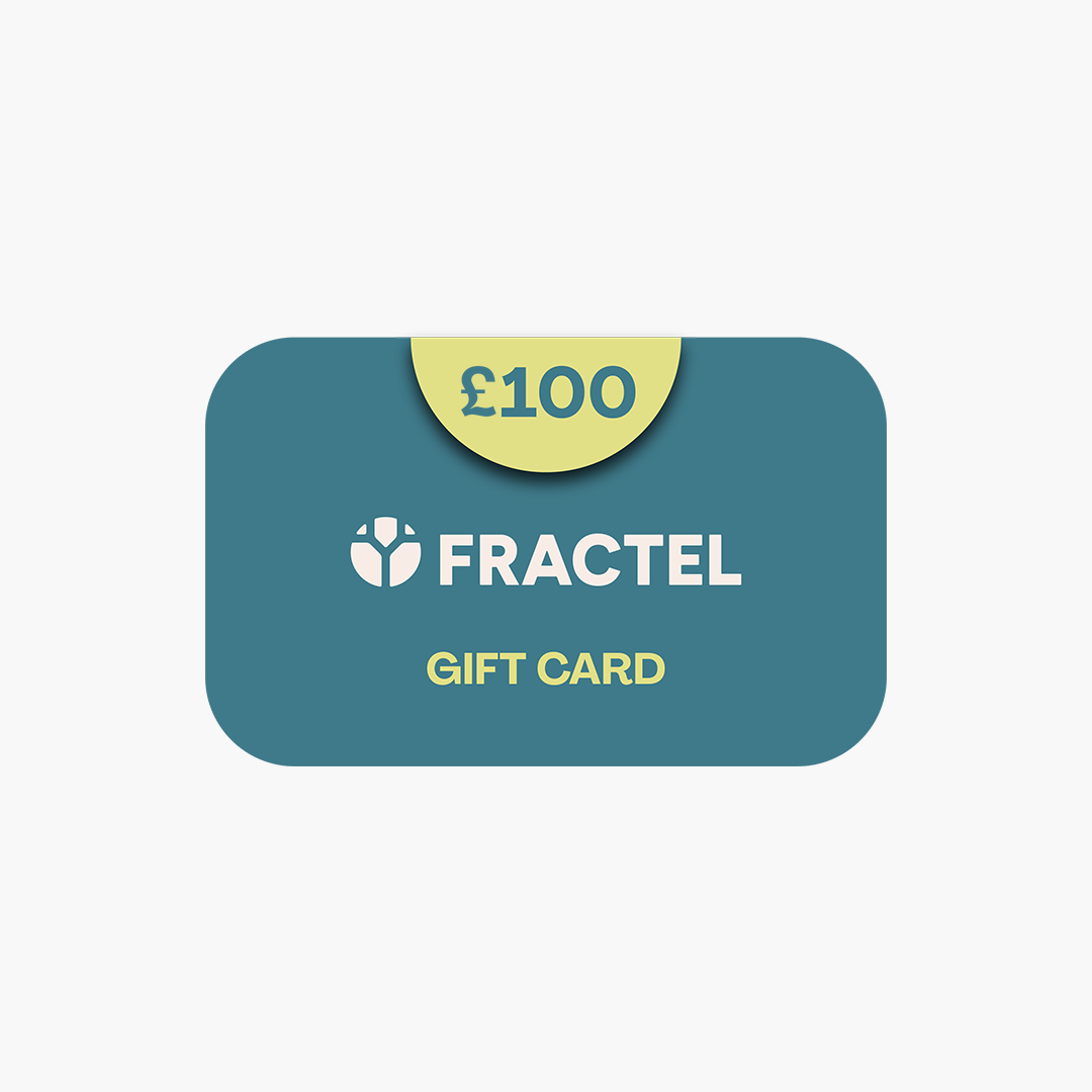 FRACTEL Gift Card design, £100 denomination
