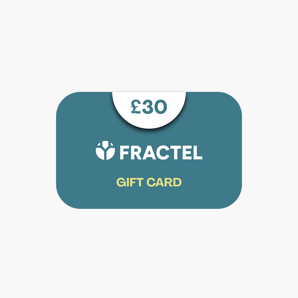 FRACTEL Gift Card design, £30 denomination