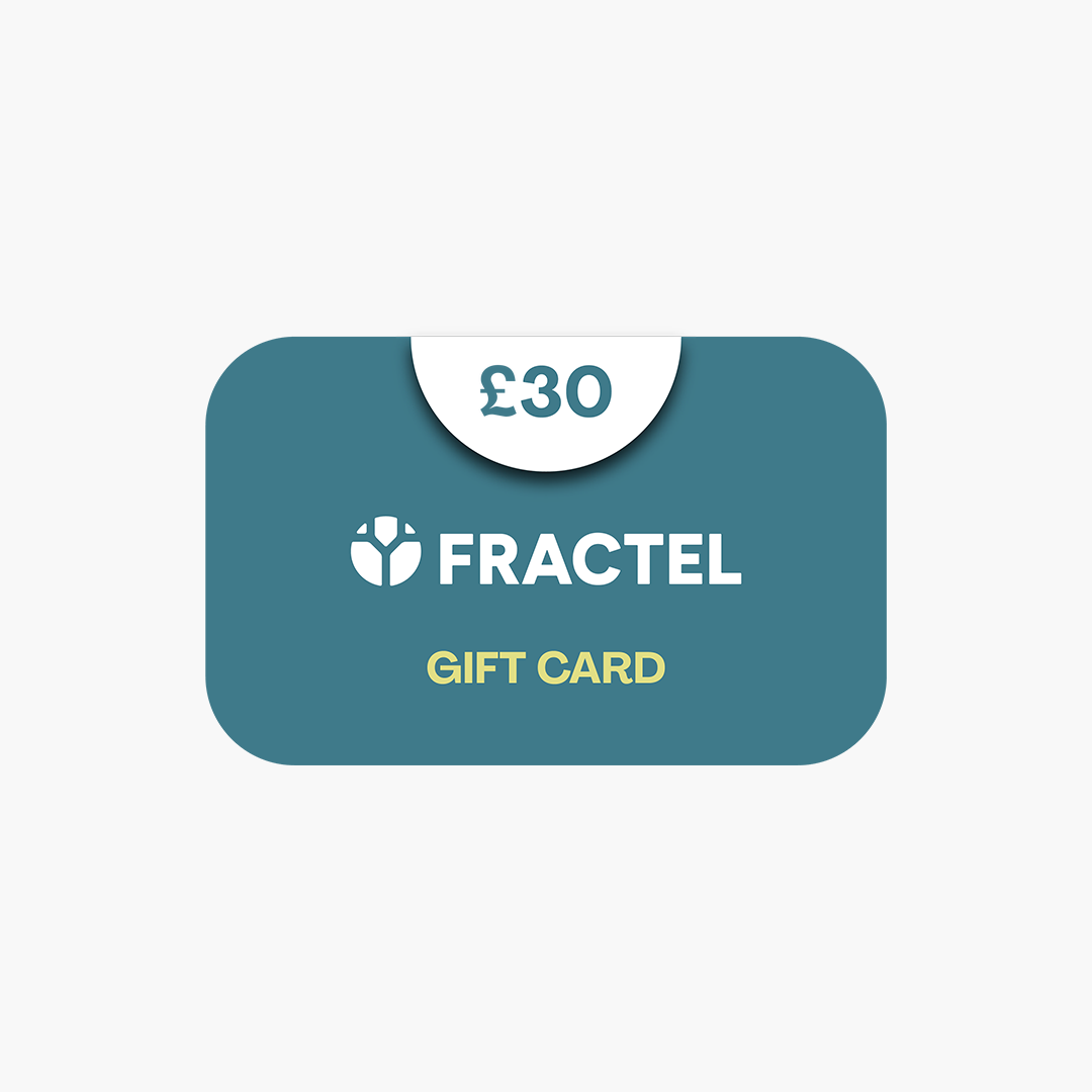 FRACTEL Gift Card design, £30 denomination