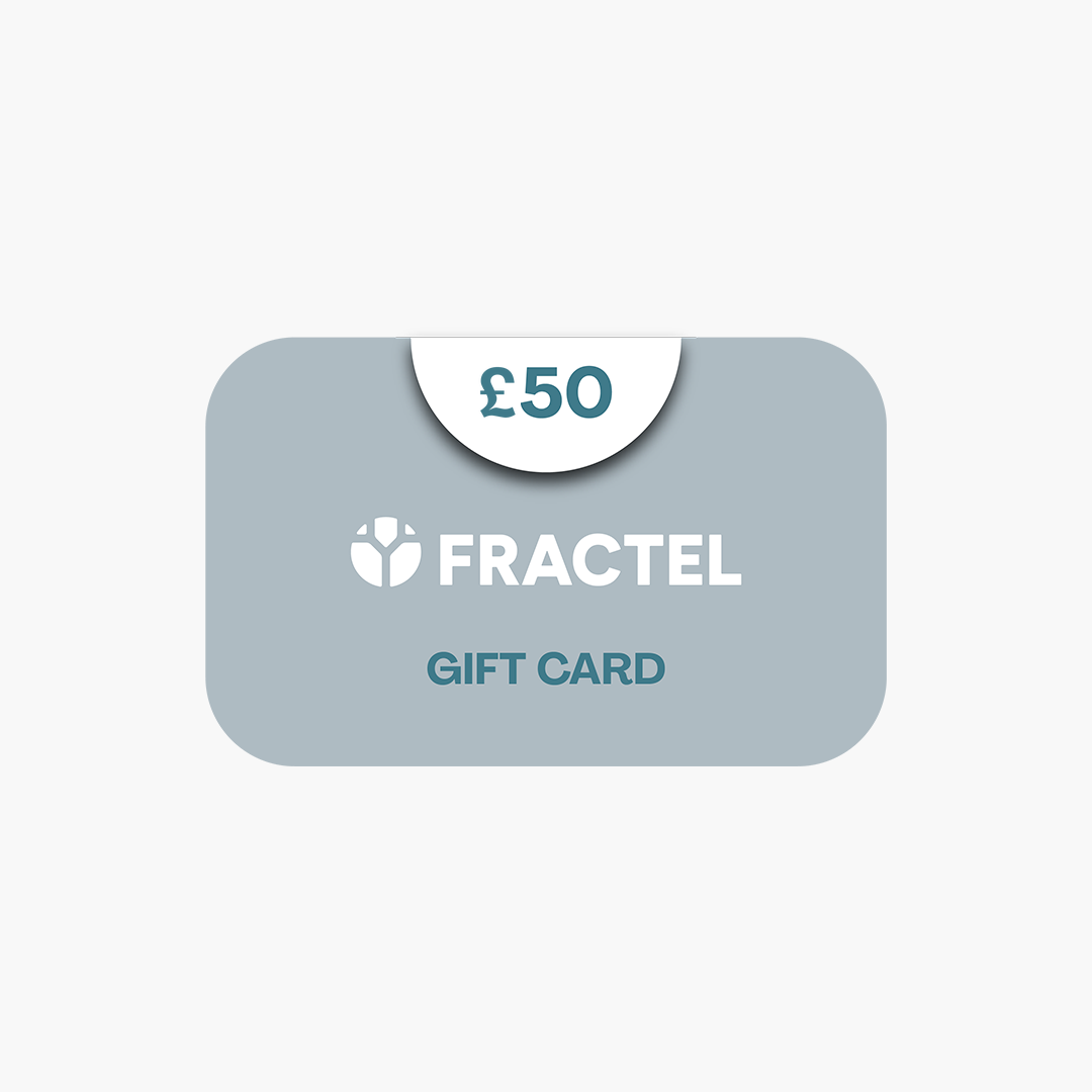 FRACTEL Gift Card design, £50 denomination