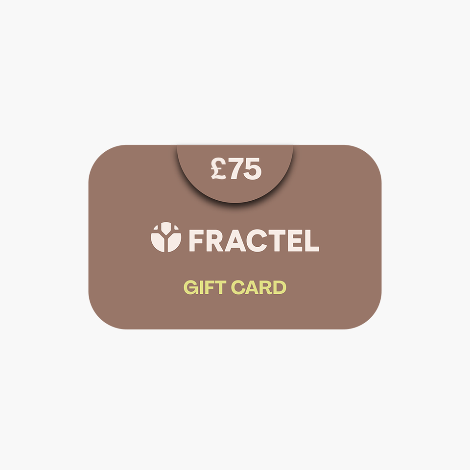 FRACTEL Gift Card design, £75 denomination