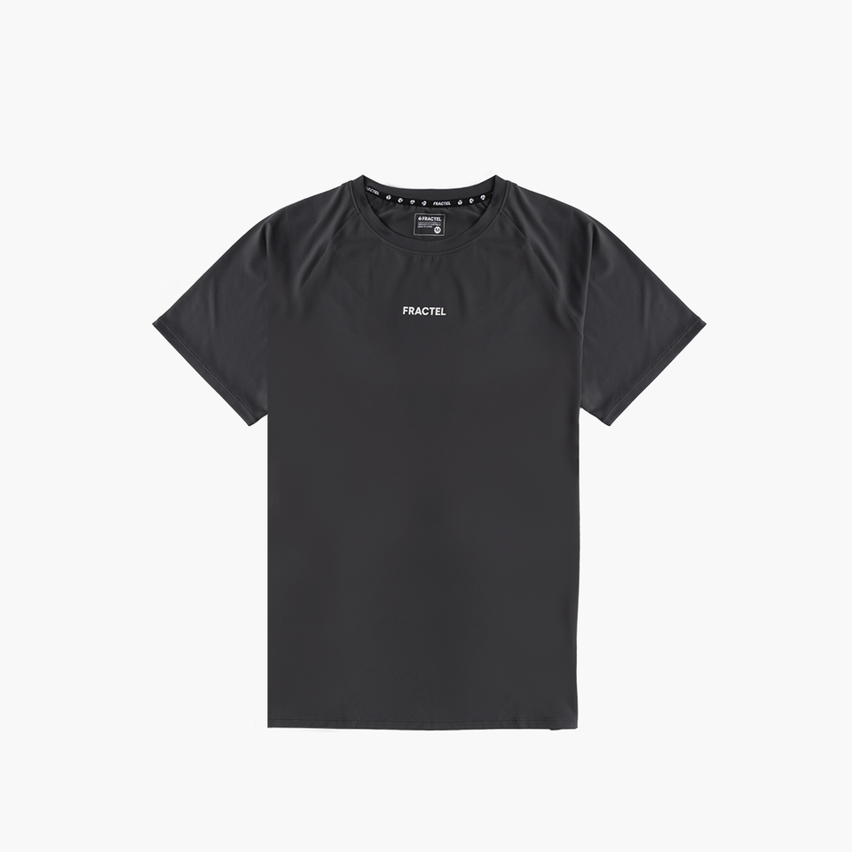 Men's S-SLATE GREY Performance Tee, front view