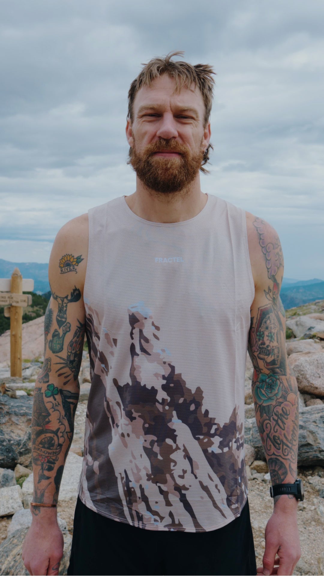 Fractel men's running singlets collection banner
