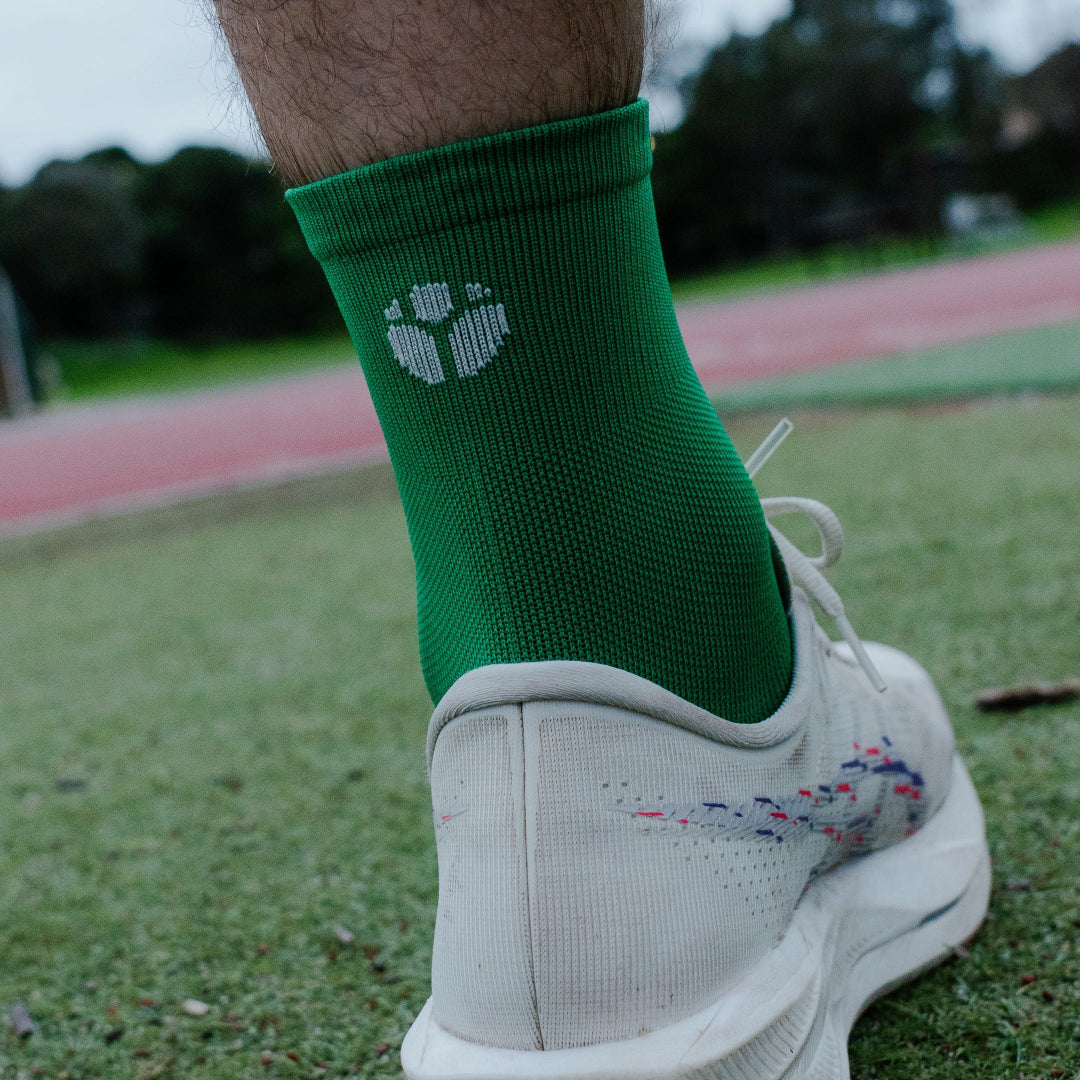 V-GREEN BEE Performance Crew Socks