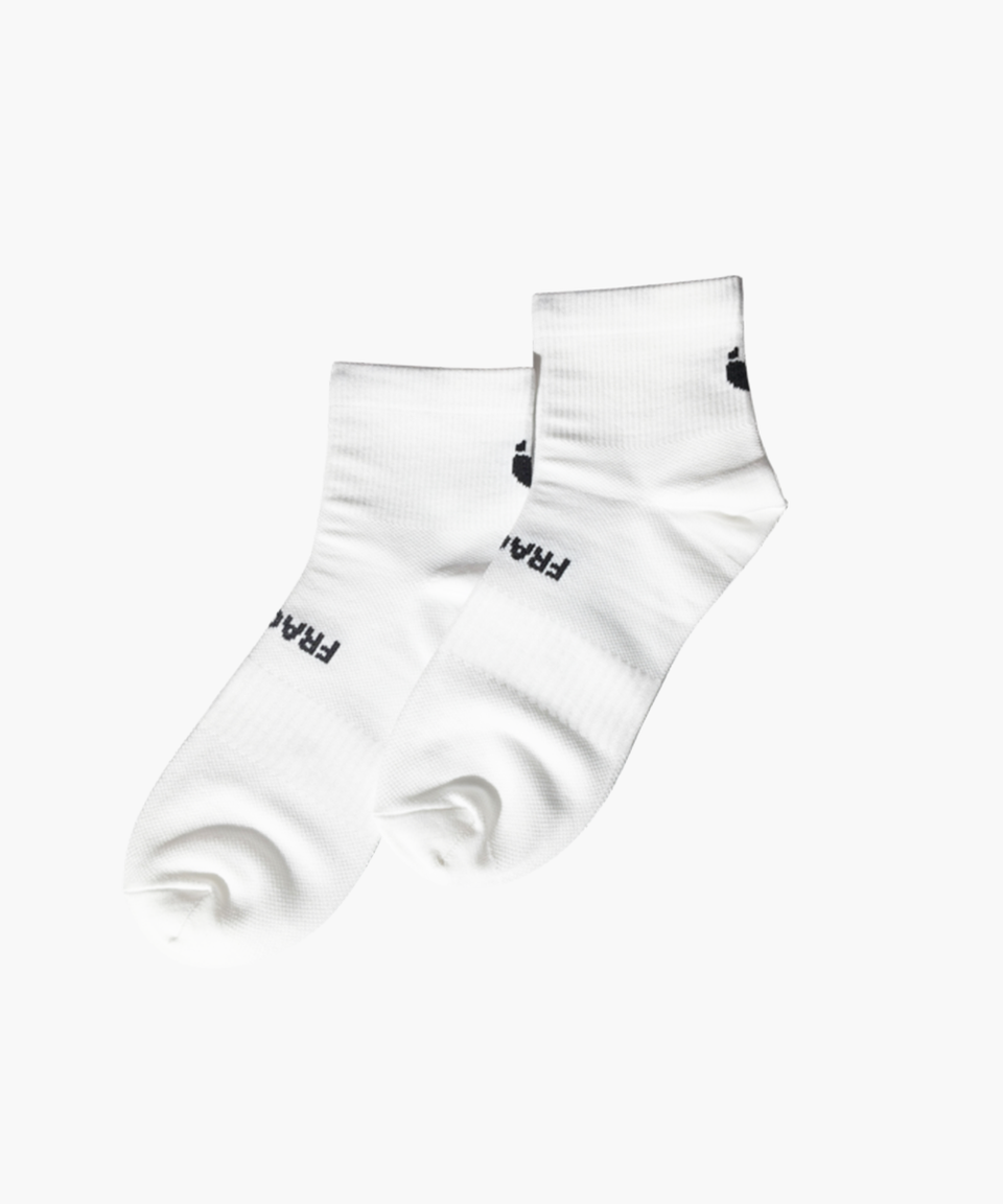 Fractel White Performance Quarter Socks, pair