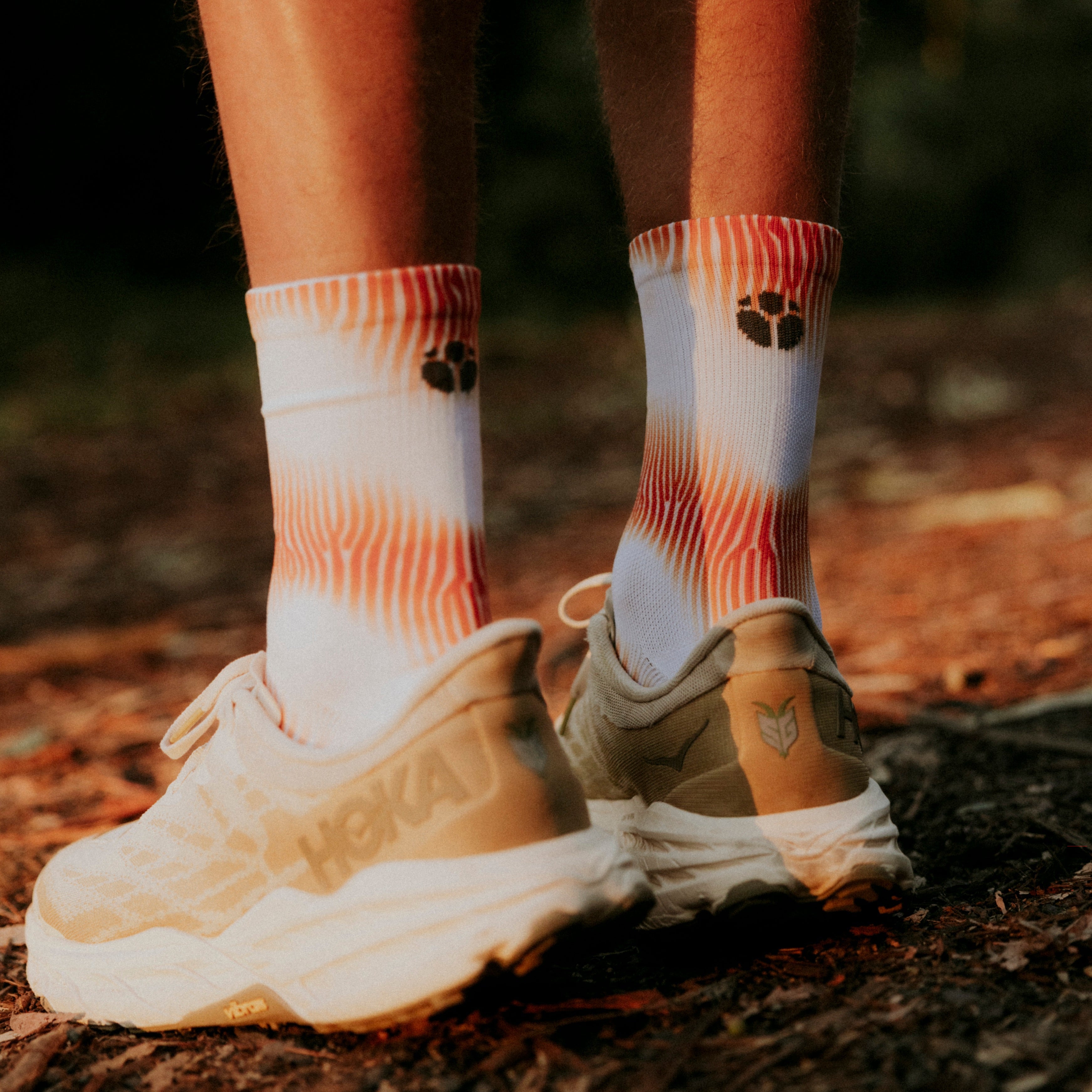 VELOCITY ORANGE Running Performance Socks Lifestyle