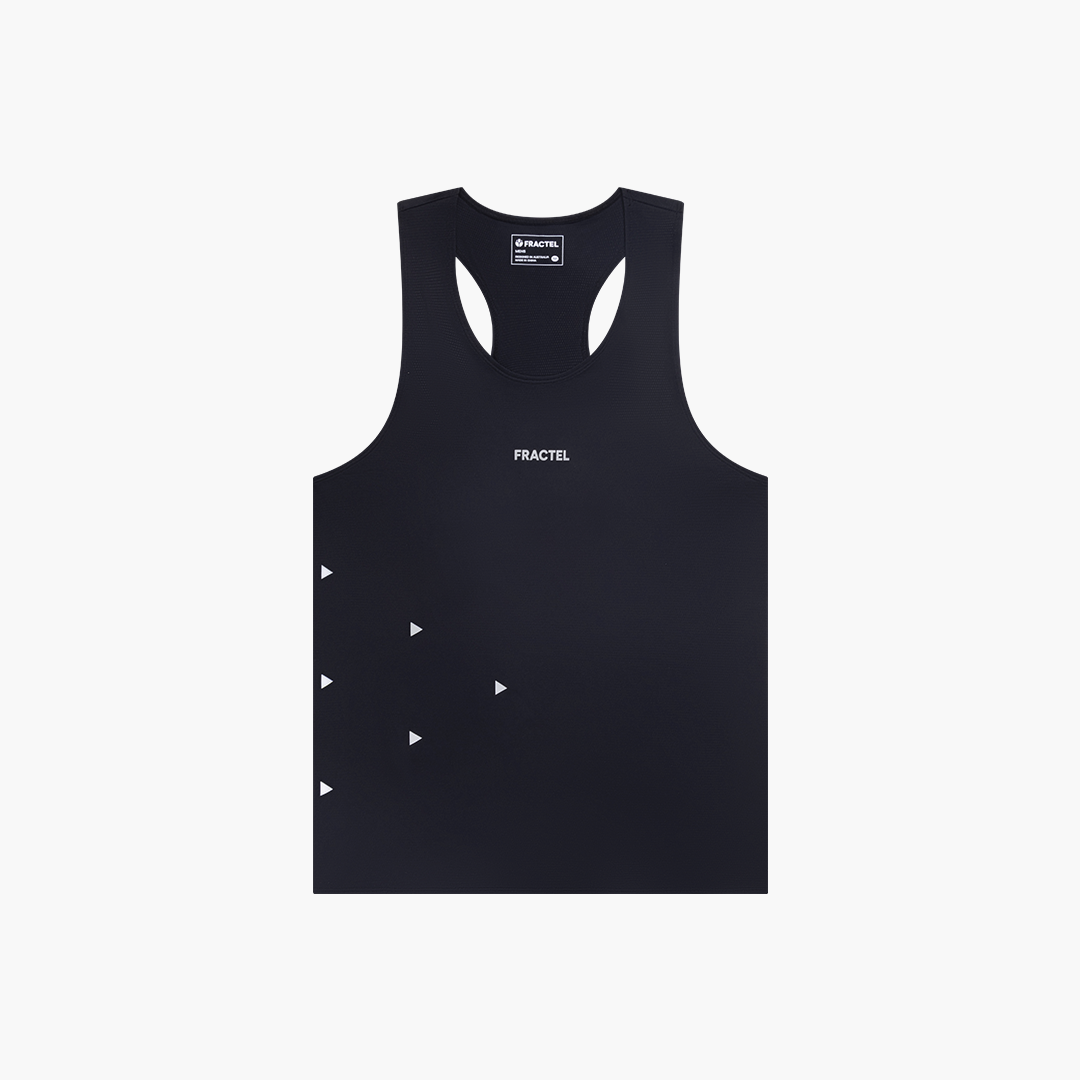 Men's V-BLACK Race Singlet (New)