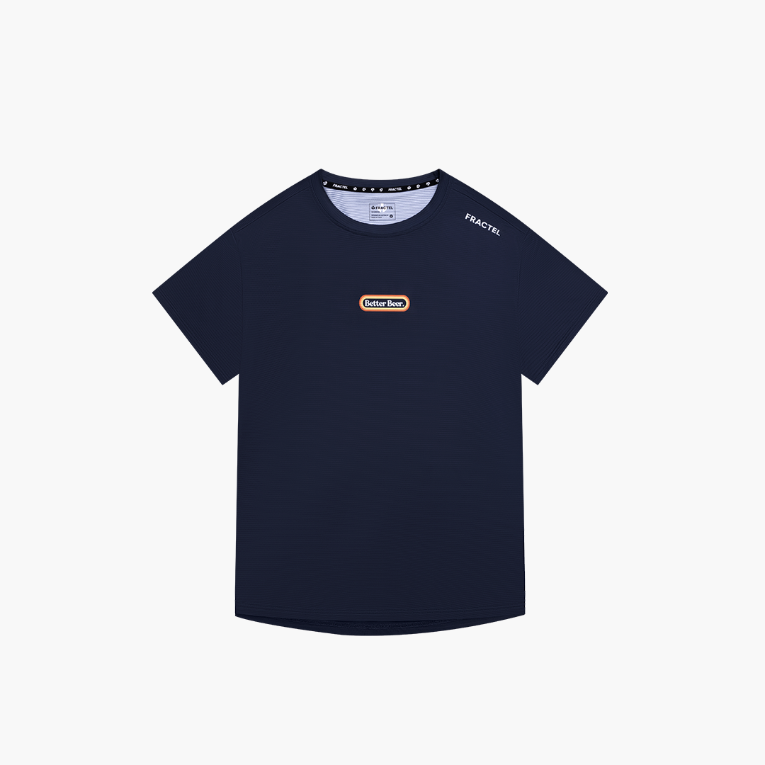 Women's S-BETTER BEER - NAVY - Performance Tee