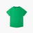 Women's V-GREEN BEE Performance Tee in green, front view