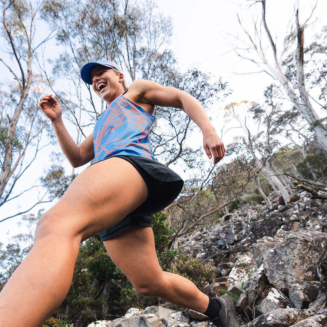 Women's V-CHAOS COBALT Race Singlet