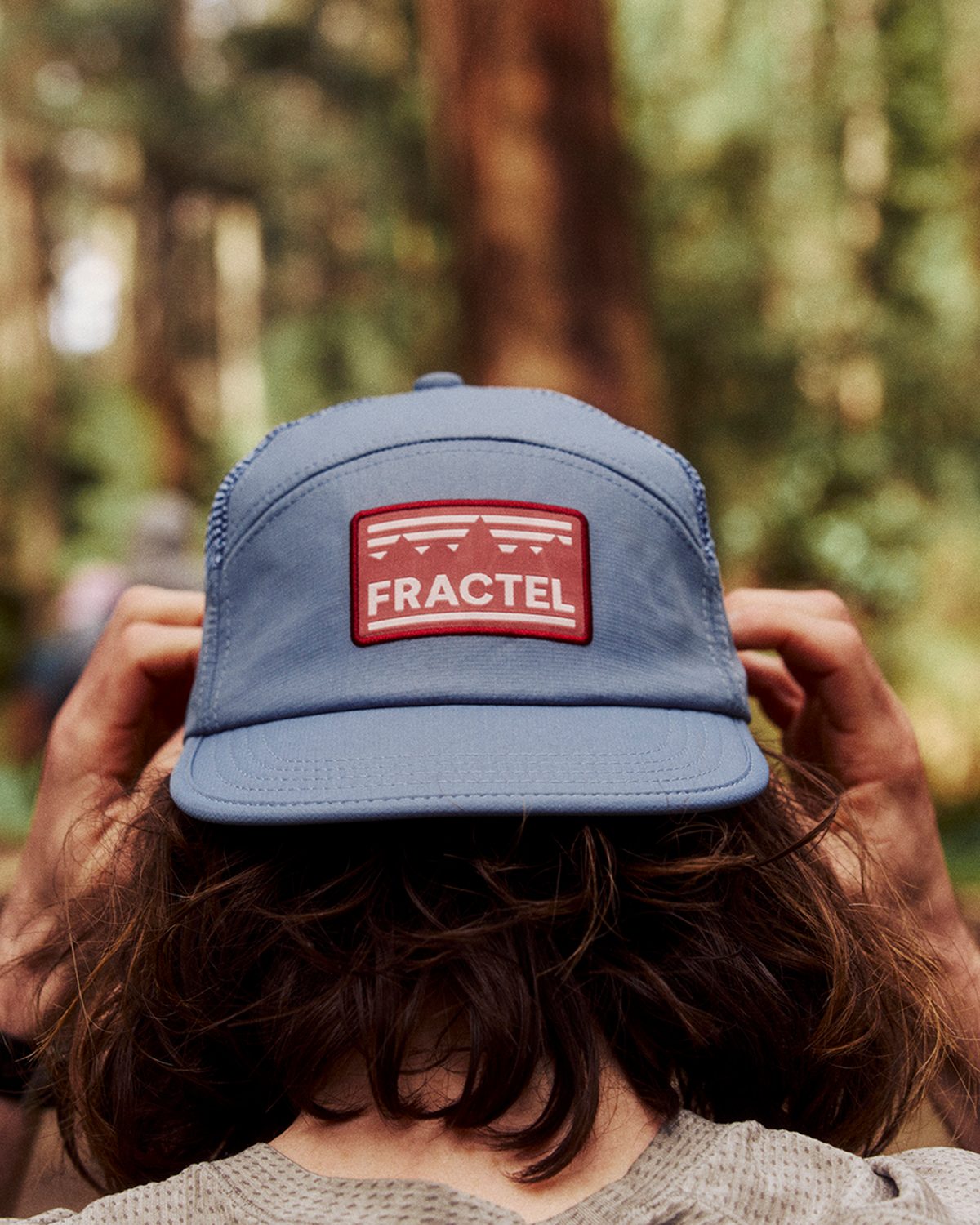 Fractel Memorial Day sale: blue cap with a red Fractel patch
